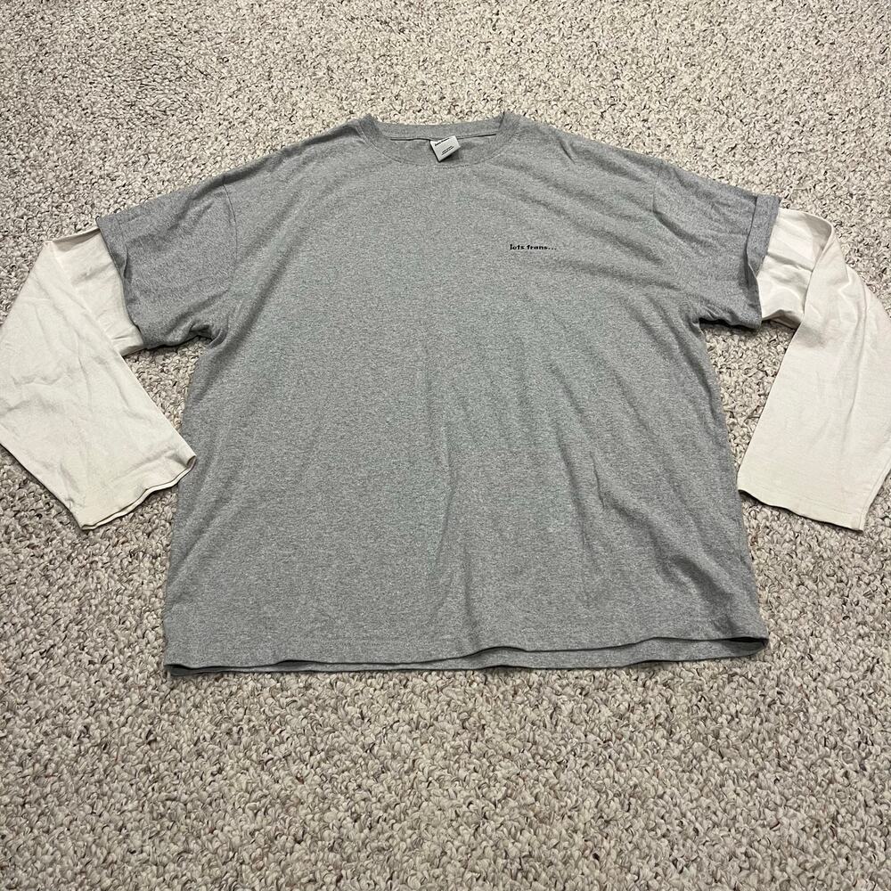 iets frans Double Layer Skate Long Sleeve T-Shirt S Oversized Casual Grunge